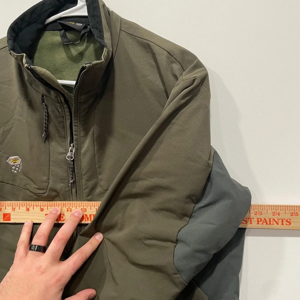 Mountain Hardwear Men's Fleece Lined Soft Shell Jacket Olive Green Size L‎ - Picture 5 of 11